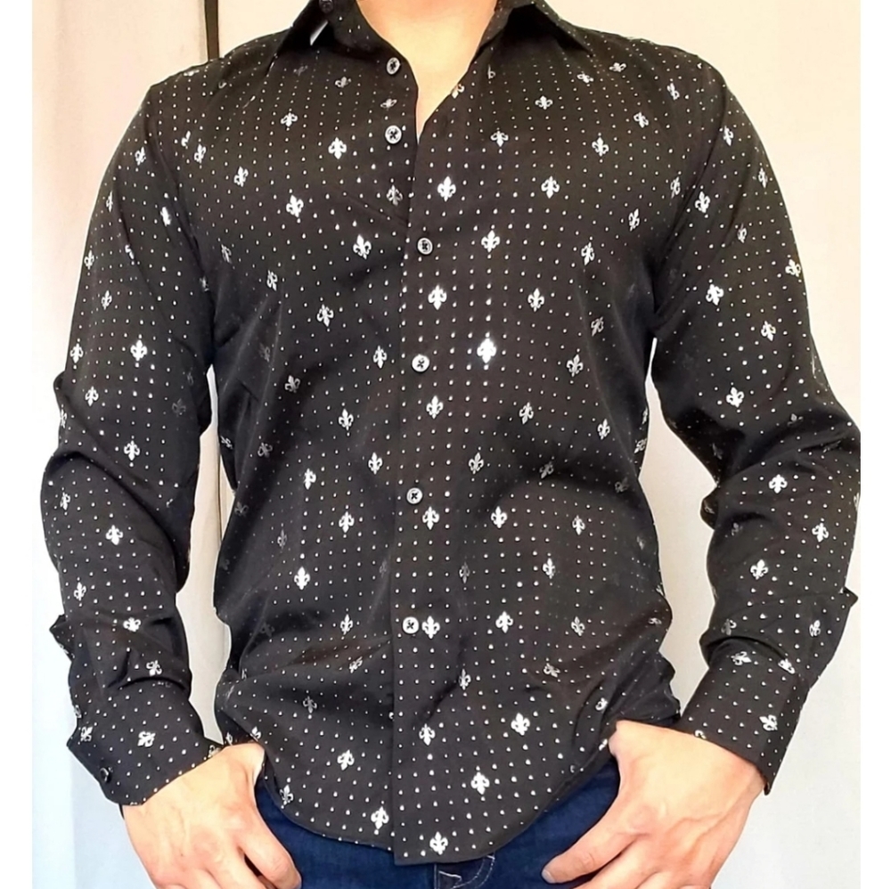 Fleur De Lis Pattern Shirt